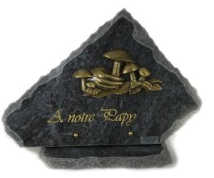 plaque funéraire en granit